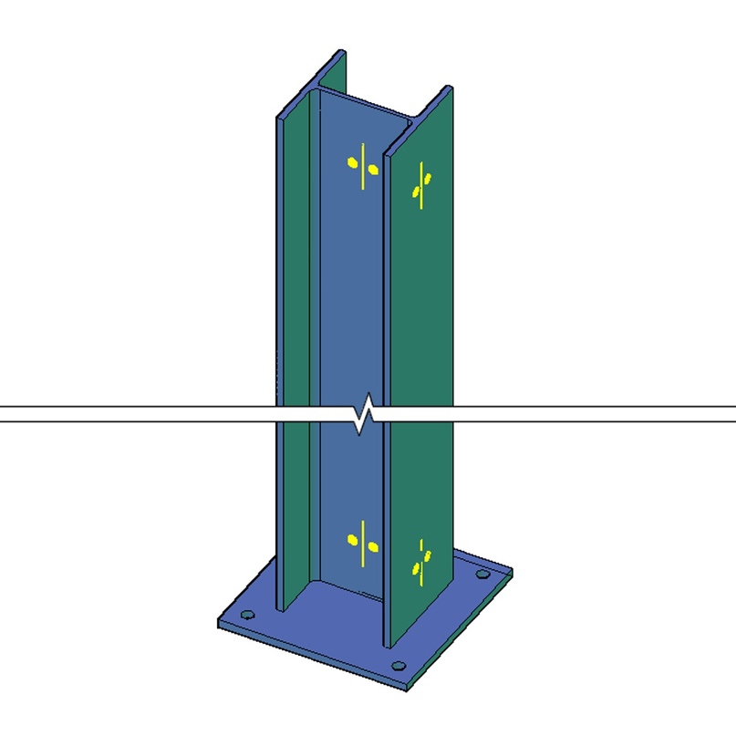 Рис. 3 (разметка осевых рисок)