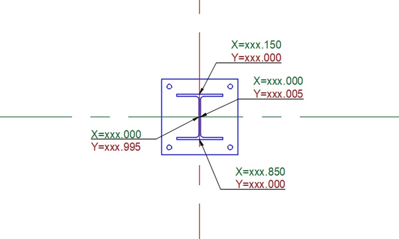 Рис. 6 (координаты осевых рисок)